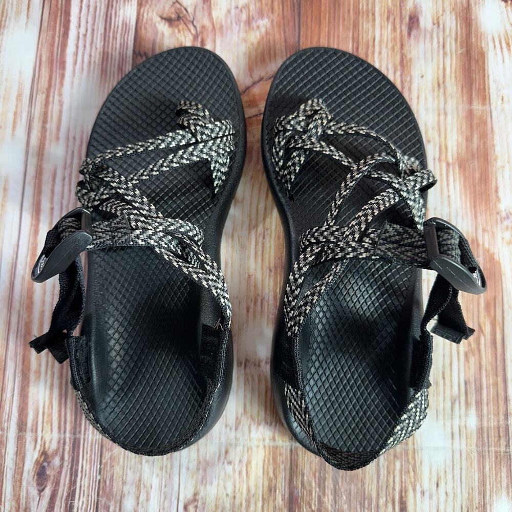 Chaco ZX/2 Womens Size 7 Black Gray Classic Strappy Sandals Open Toe Loop Shoes - Picture 5 of 10